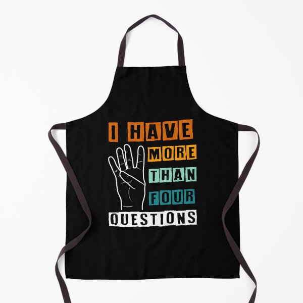 Item preview, Funny Passover Seder I Have More Than Four Questions designed and sold by HeidiVintageArt.