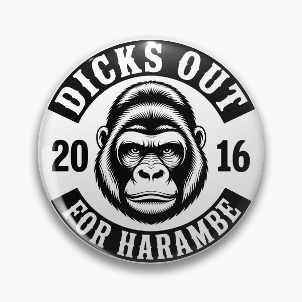 Item preview, Dicks Out For Harambe 2016 — Retro Meme Gorilla Design designed and sold by LoFizzy.