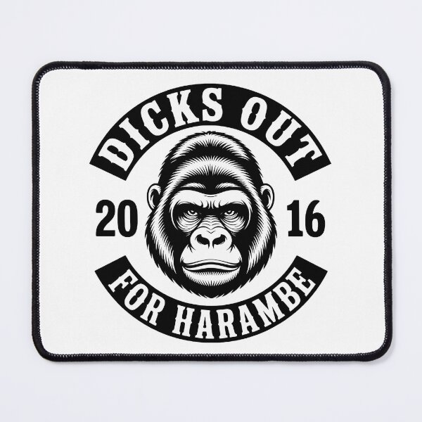 Item preview, Dicks Out For Harambe 2016 — Retro Meme Gorilla Design designed and sold by LoFizzy.