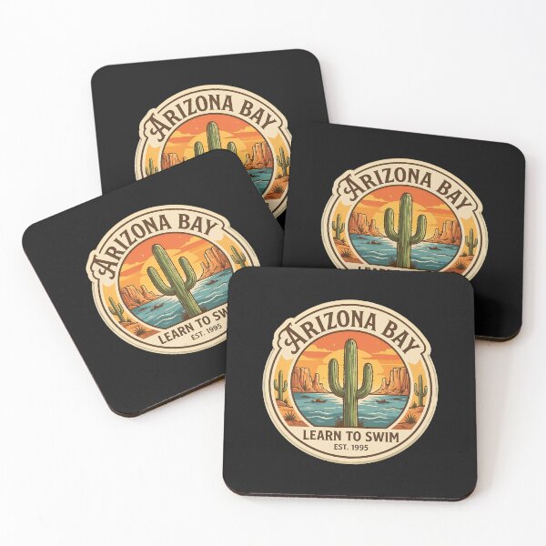 Item preview, Arizona Bay Learn To Swim Retro Desert Sunset designed and sold by Jennifehipe.