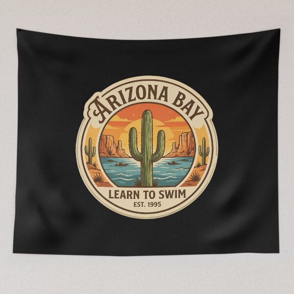 Item preview, Arizona Bay Learn To Swim Retro Desert Sunset designed and sold by Jennifehipe.
