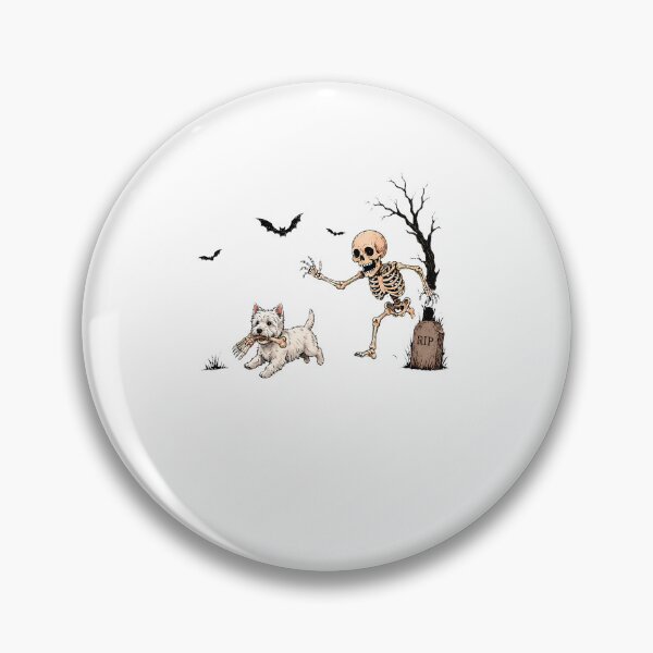 Item preview, Westie Halloween Skeleton Spooky West Highland Terrier designed and sold by RealestInternet.
