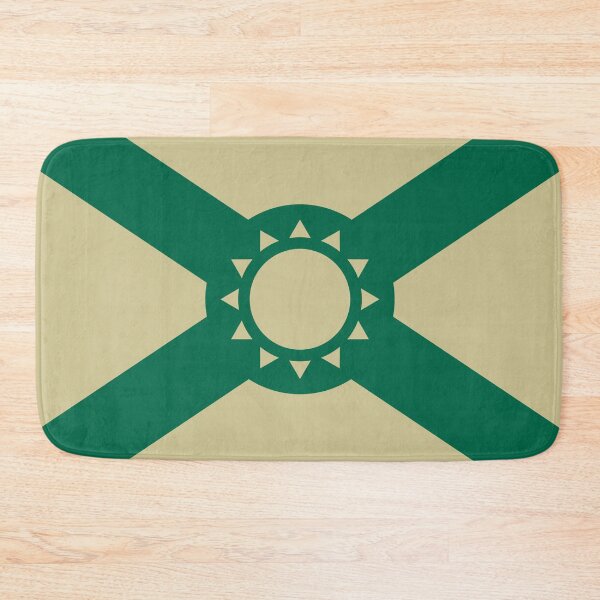Item preview, Simplified Florida Flag in Green and Gold designed and sold by Karate Octopus.