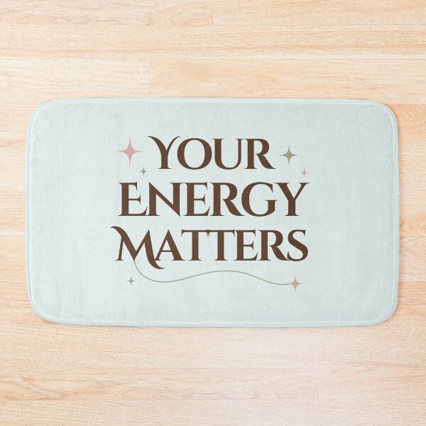Item preview, Your Energy Matters Spiritual Self Worth Quote designed and sold by CosmicQuietStudio.