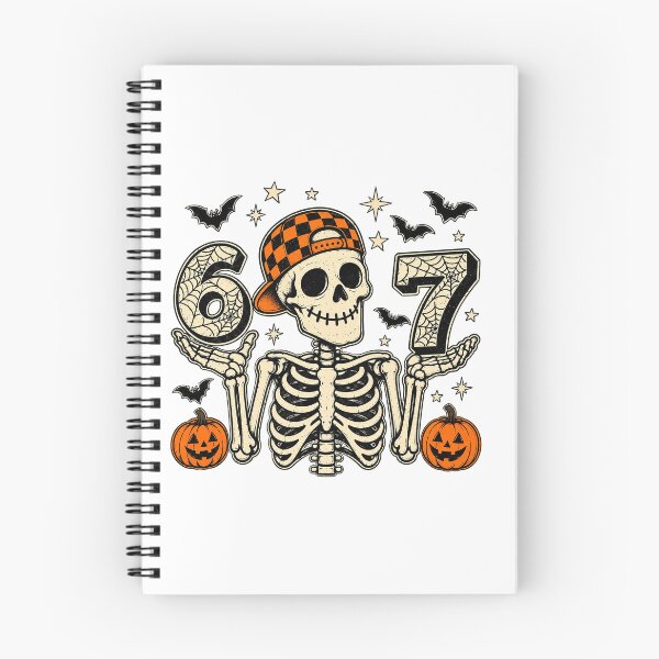 Item preview, Cool Skeleton Wearing Cap Holding Number 67 Halloween Graphic designed and sold by Derekquie.
