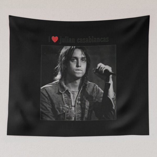 Item preview, I Love Julian Casablancas Retro Portrait designed and sold by Jennifehipe.