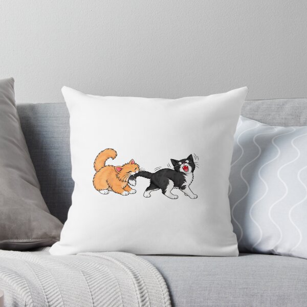 Item preview, Cat Biting Cat Butt Funny Cat Meme Humor designed and sold by Dmo3HarkoArt.