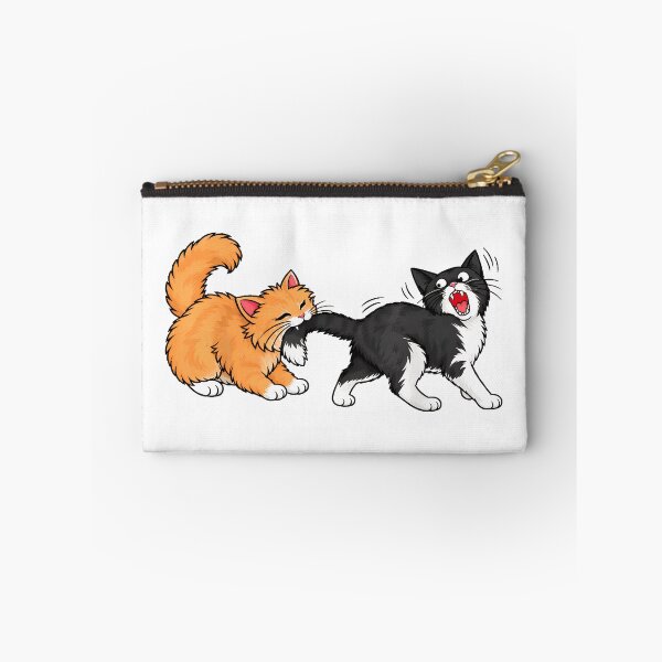 Item preview, Cat Biting Cat Butt Funny Cat Meme Humor designed and sold by Dmo3HarkoArt.