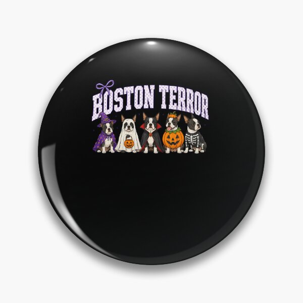 Item preview, Boston Terror Funny Ghost Pumpkin Halloween Dog designed and sold by RealestInternet.