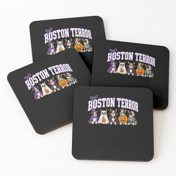 Item preview, Boston Terror Funny Ghost Pumpkin Halloween Dog designed and sold by RealestInternet.