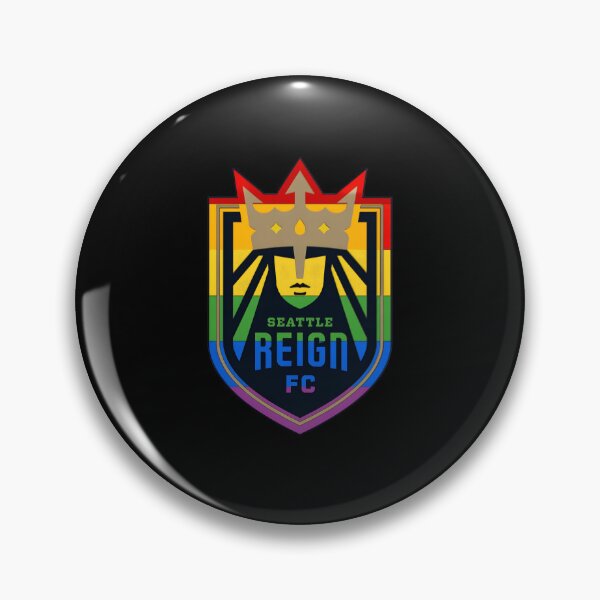 Item preview, Seattle Reign FC Pride Rainbow Soccer Crest designed and sold by HollyBellArtSte.