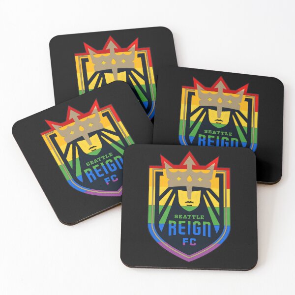 Item preview, Seattle Reign FC Pride Rainbow Soccer Crest designed and sold by HollyBellArtSte.