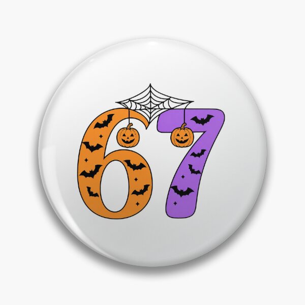 Item preview, Halloween Number 67 Jack O Lantern Bats Graphic designed and sold by Derekquie.