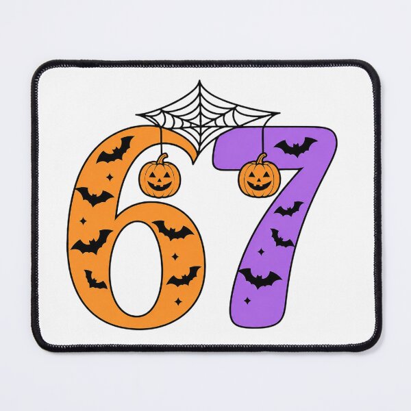 Item preview, Halloween Number 67 Jack O Lantern Bats Graphic designed and sold by Derekquie.