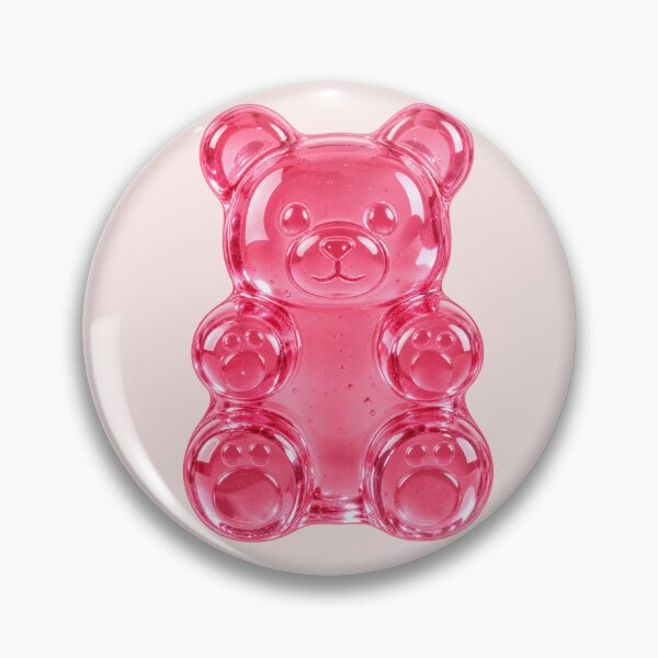 Item preview, Pink Gummy Bear Aesthetic – Cute Translucent Candy Kawaii Sticker designed and sold by AstraDrip Studio.