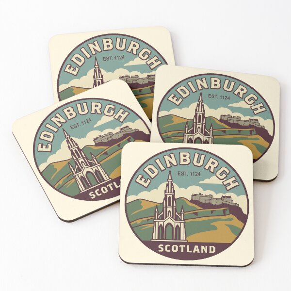 Item preview, Edinburgh Scotland Retro Badge designed and sold by Travelpeak.