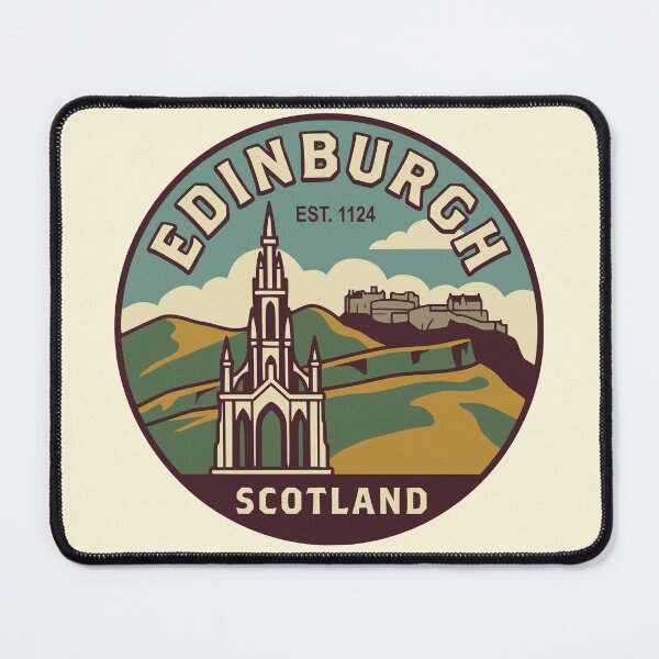 Item preview, Edinburgh Scotland Retro Badge designed and sold by Travelpeak.