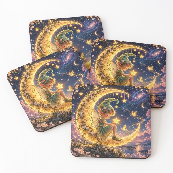 Artikelvorschau, Moon Fairy Holding a Star entworfen und verkauft von DaryaArtFrance.