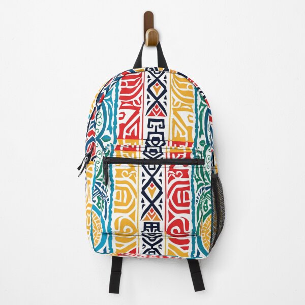 Item preview, Polynesian Mix Maori Geometric Tribal Pattern Primary Colors designed and sold by GrinGalore.