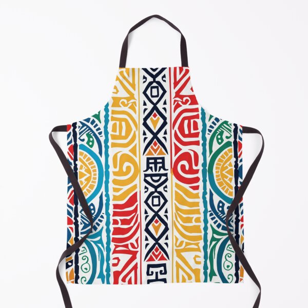 Item preview, Polynesian Mix Maori Geometric Tribal Pattern Primary Colors designed and sold by GrinGalore.