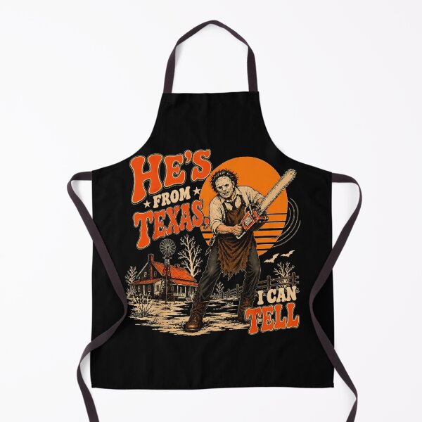 Item preview, Hes From Texas I Can Tell Chainsaw Witch Horror Halloween designed and sold by DaveBevitt.