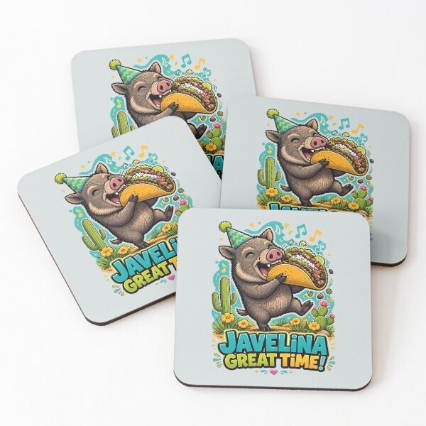 Item preview, Funny Party Peccary Taco Fiesta Cute Animals designed and sold by Art-Arcade6.
