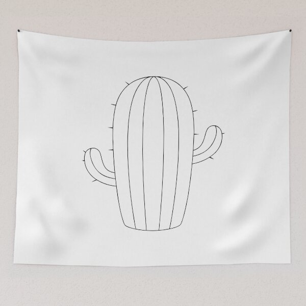 Item preview, Cactus Detailed 2 Line Art Gift designed and sold by OneLine Studio.