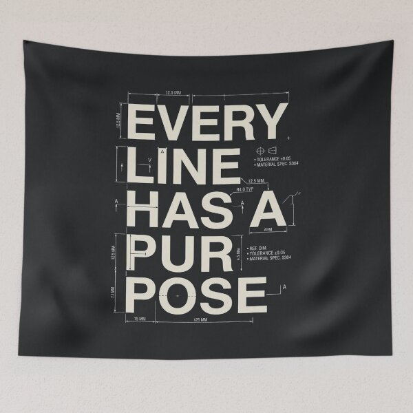 Item preview, Every Line Has a Purpose CAD Engineering Design designed and sold by Amr Darwish Graphic designer.