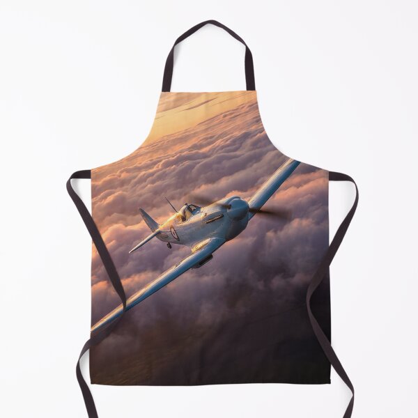 Item preview, Spitfire Prototype Sunset Clouds Illustration designed and sold by Airpower Art.