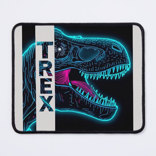 Item preview, Neon Cyberpunk T-Rex Synth wave Dinosaur designed and sold by unboxedbyJuls.