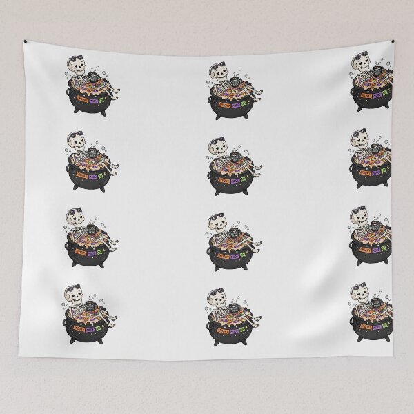 Item preview, Spooky Mode On – Funny Skeleton Cauldron Hot Tub Halloween Design designed and sold by CreativeNest Prints.
