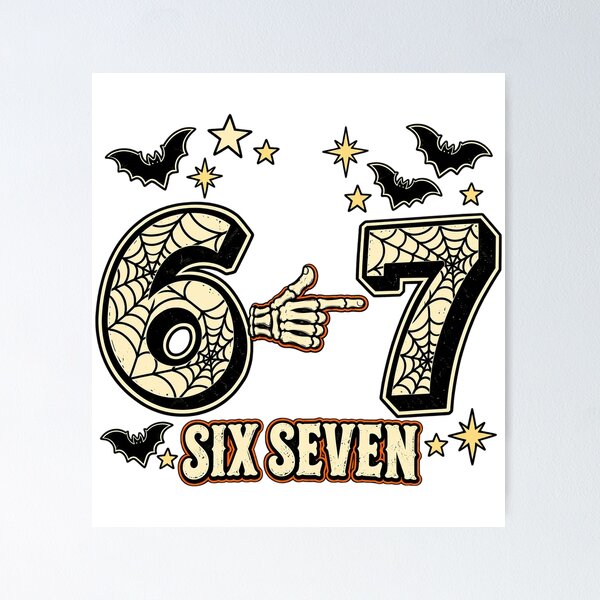 Item preview, Spooky Six Seven 7th Birthday Halloween Skeleton Hand Vintage designed and sold by Derekquie.