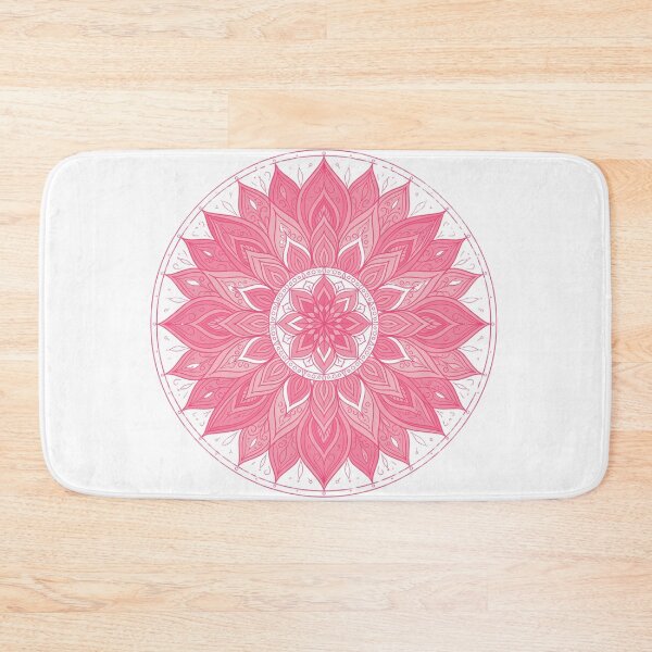 Item preview, Pink Lotus Mandala - Bohemian Floral Geometric Art designed and sold by RAJASWARSTORE.