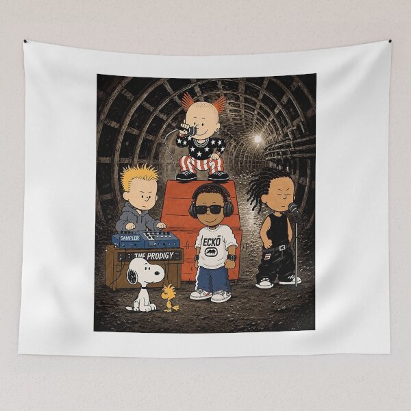 Item preview, The Prodigy Firestarter album with Peanuts designed and sold by PunSprout.