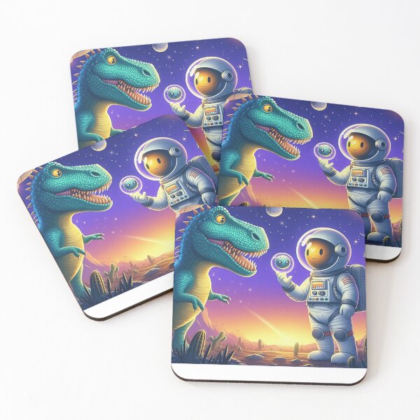 Item preview, Astronaut Dinosaur Cosmic Friendship designed and sold by vuosograssev.