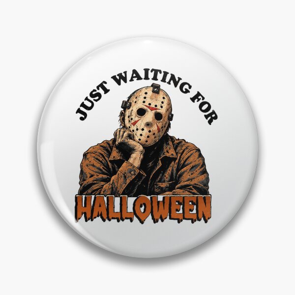 Item preview, Just Waiting For Halloween Jason-Voorhees Funny Horror Movie designed and sold by Derekquie.
