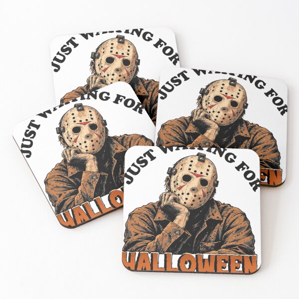 Item preview, Just Waiting For Halloween Jason-Voorhees Funny Horror Movie designed and sold by Derekquie.