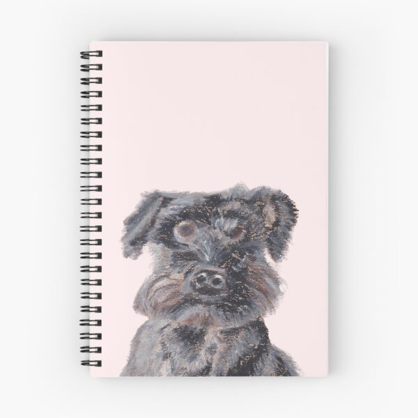 Item preview, Black miniature schnauzer designed and sold by viviwildpaint.