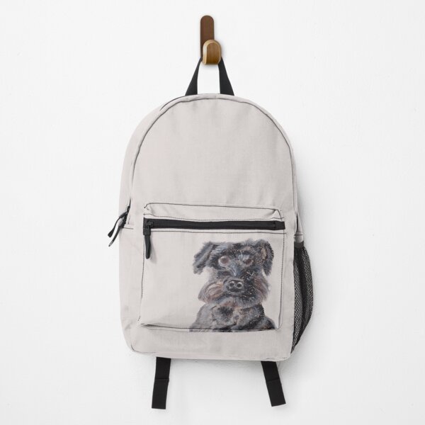 Item preview, Black miniature schnauzer designed and sold by viviwildpaint.