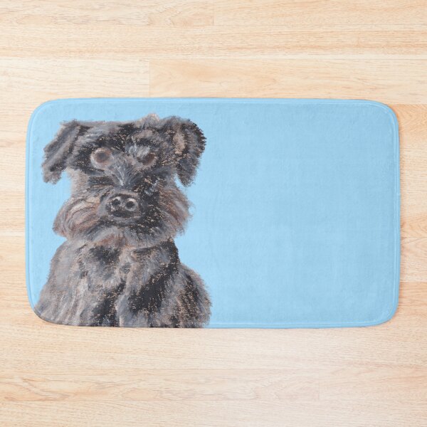 Item preview, Black miniature schnauzer designed and sold by viviwildpaint.