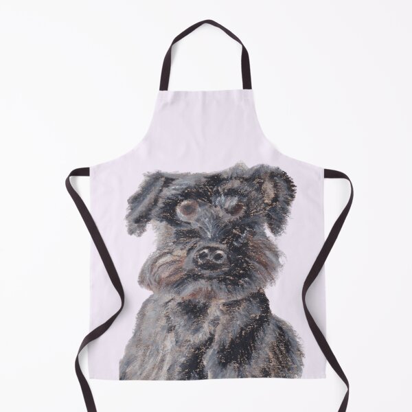 Item preview, Black miniature schnauzer designed and sold by viviwildpaint.