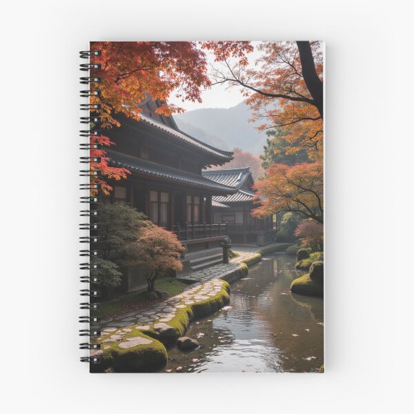 Item preview, Autumn Reflections at the Temple Stream designed and sold by nhk999.