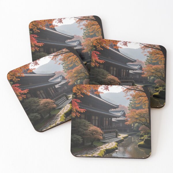 Item preview, Autumn Reflections at the Temple Stream designed and sold by nhk999.