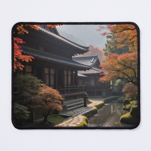 Item preview, Autumn Reflections at the Temple Stream designed and sold by nhk999.