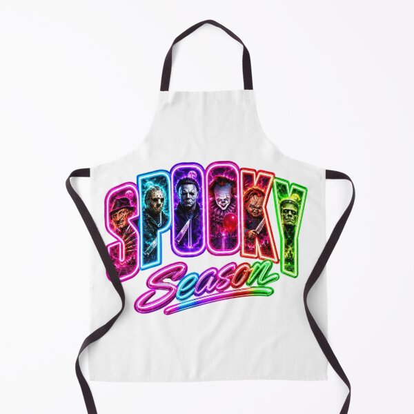 Item preview, Neon Spooky Season Horror Movie Villains Graphic designed and sold by Derekquie.