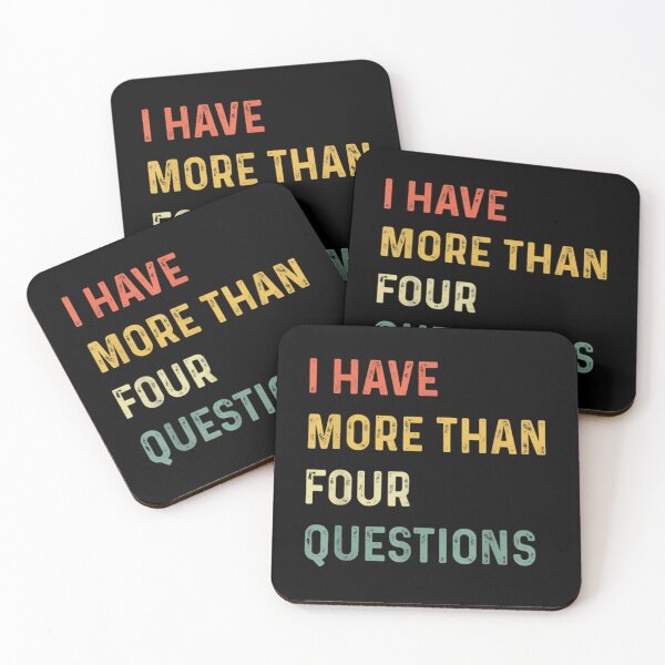 Item preview, Funny Passover Seder I Have More Than Four Questions designed and sold by HeidiVintageArt.