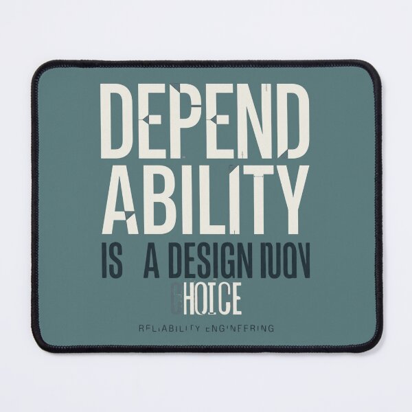 Item preview, Dependability Is a Design Choice Reliability Engineering designed and sold by Amr Darwish Graphic designer.
