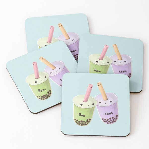 Item preview, Bubble Tea Besteas - taro milk and matcha latte boba best friends  designed and sold by Mohu Store.