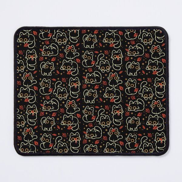 Item preview, Cute Black Cats with Autumn Leaves designed and sold by xMorfina.