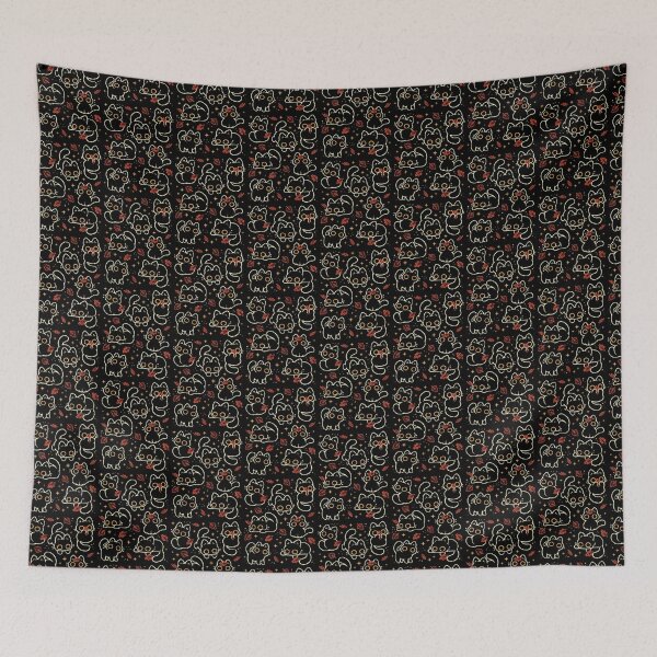 Item preview, Cute Black Cats with Autumn Leaves designed and sold by xMorfina.